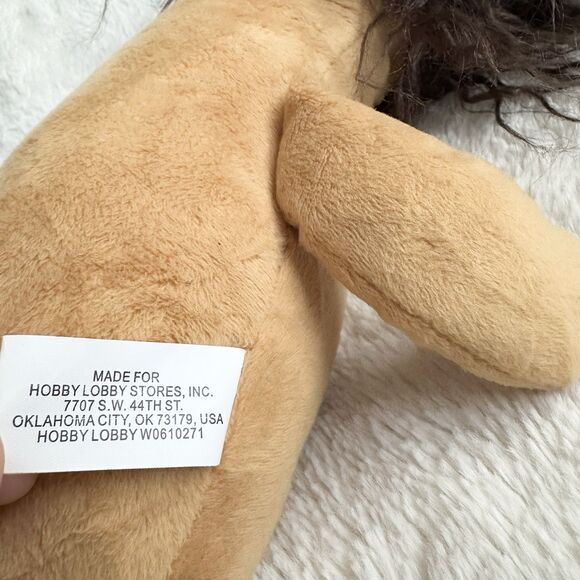 Hobby Lobby Lion Shelf Sitter 19” Brown Stuffed Animal Toy Nursery Decor - Picture 4 of 6